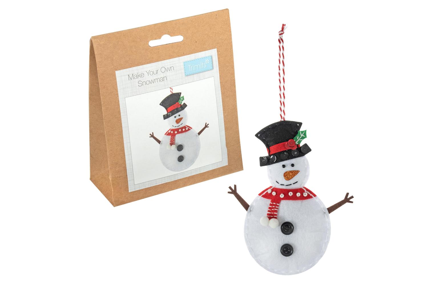 Trimits Gro-gck204 - Felt Dec Snowman - Felt Decoration Kit