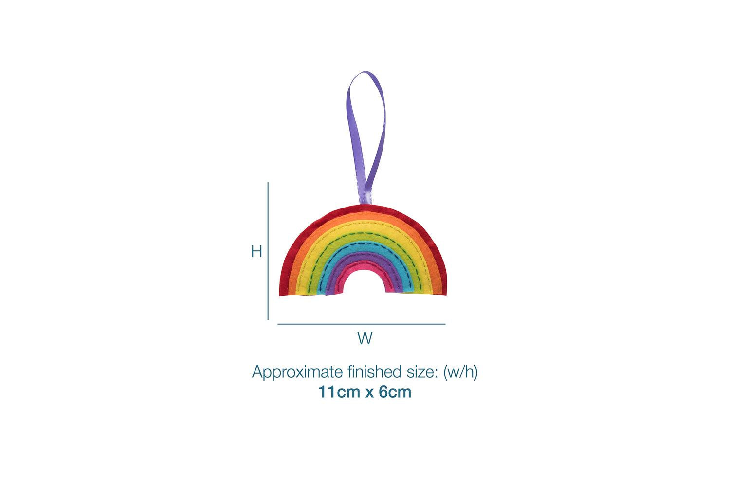 Trimits Gro-gck061 - Felt Kit Rainbow - Felt Decoration Kit-4