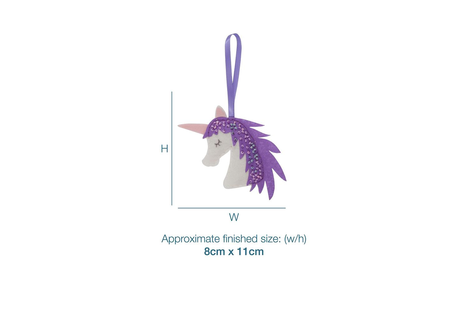 Trimits Gro-gck036 - Felt Kit Unicorn - Felt Decoration Kit-3