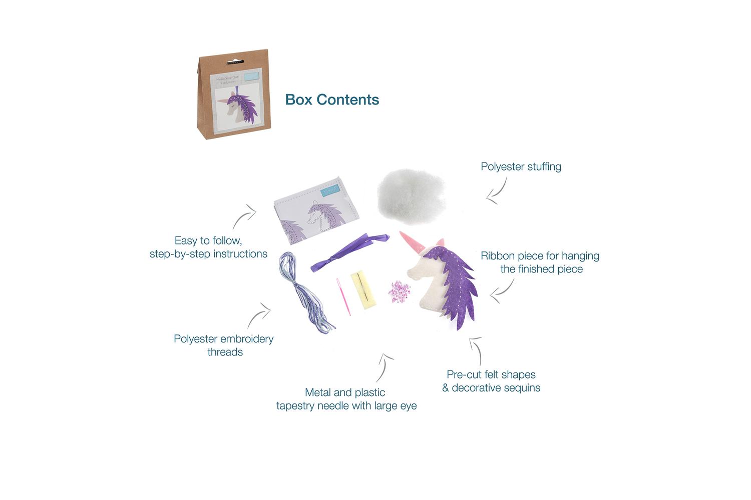 Trimits Gro-gck036 - Felt Kit Unicorn - Felt Decoration Kit-4
