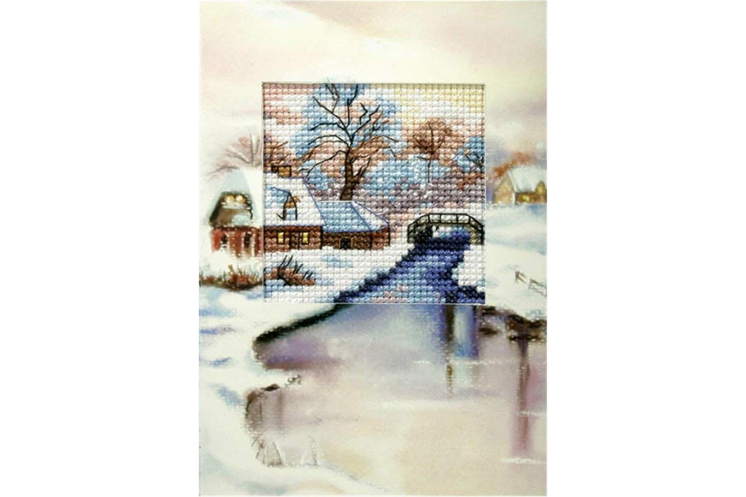 Orchidea Gro-orc.6197 - Gcard Wht River - Cross Stitch Kit G
