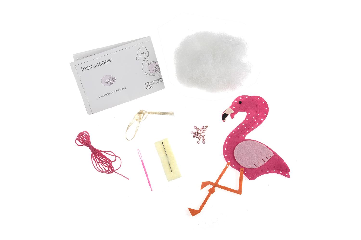 Trimits Gro-gck035 - Felt Kit Flamingo - Felt Decoration Kit-2