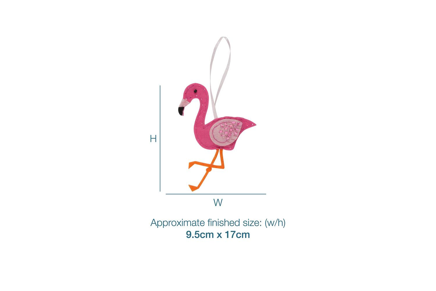 Trimits Gro-gck035 - Felt Kit Flamingo - Felt Decoration Kit-3