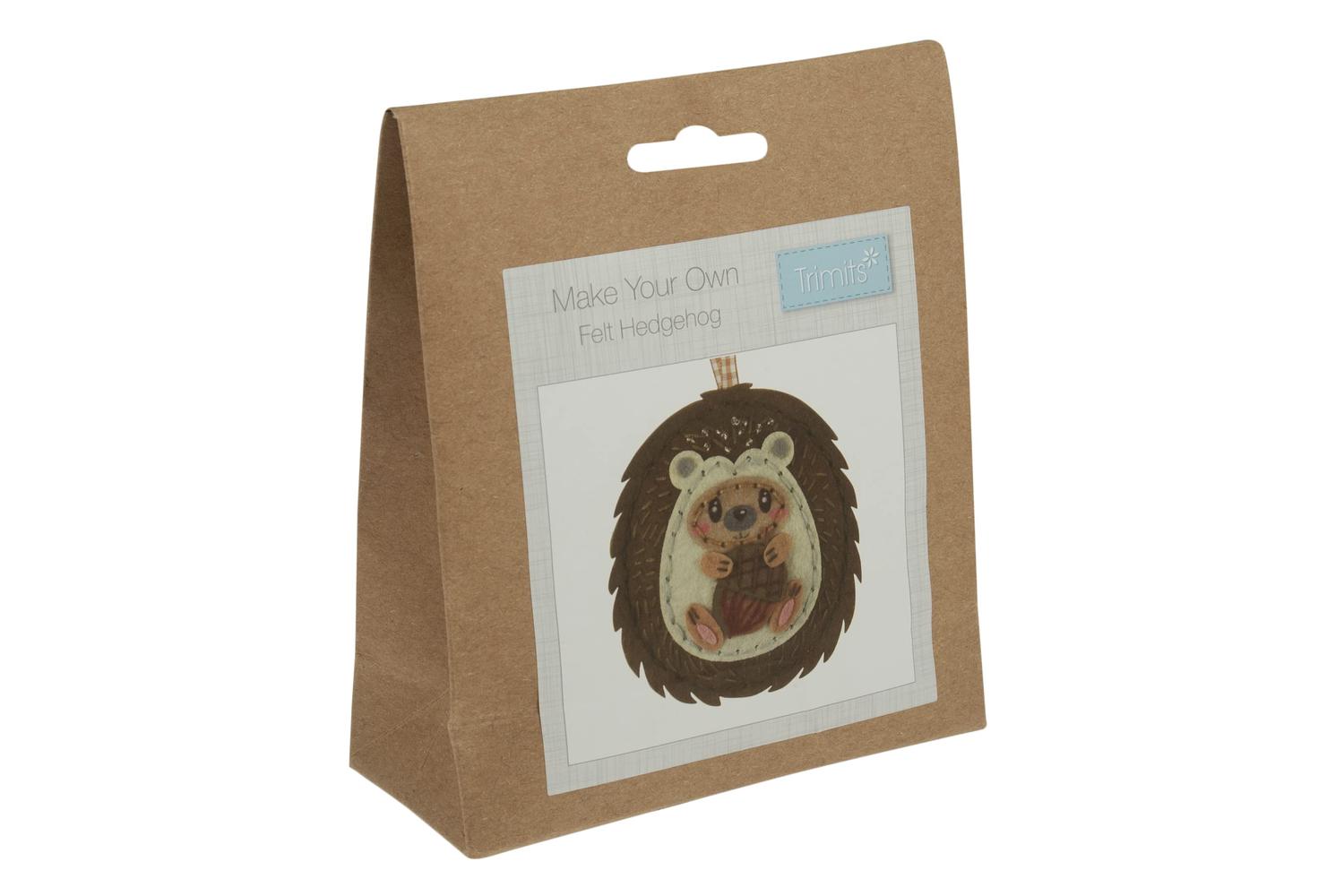 Trimits Gro-gck205 - Felt Kit Hedgehog - Felt Decoration Kit-2
