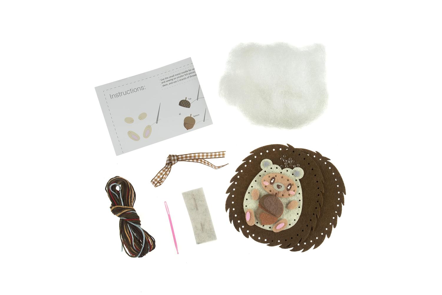 Trimits Gro-gck205 - Felt Kit Hedgehog - Felt Decoration Kit-3