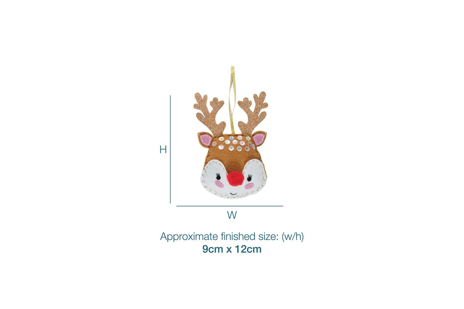Trimits Gro-gck138 - Felt Kit Reindeer - Felt Decoration Kit-3