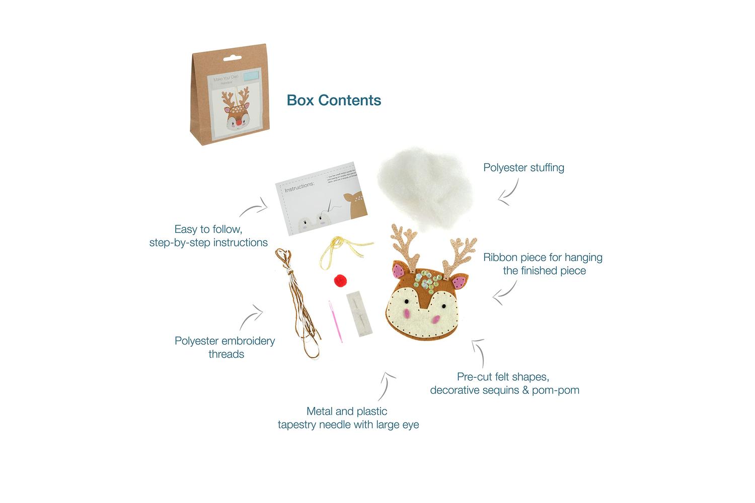 Trimits Gro-gck138 - Felt Kit Reindeer - Felt Decoration Kit-4