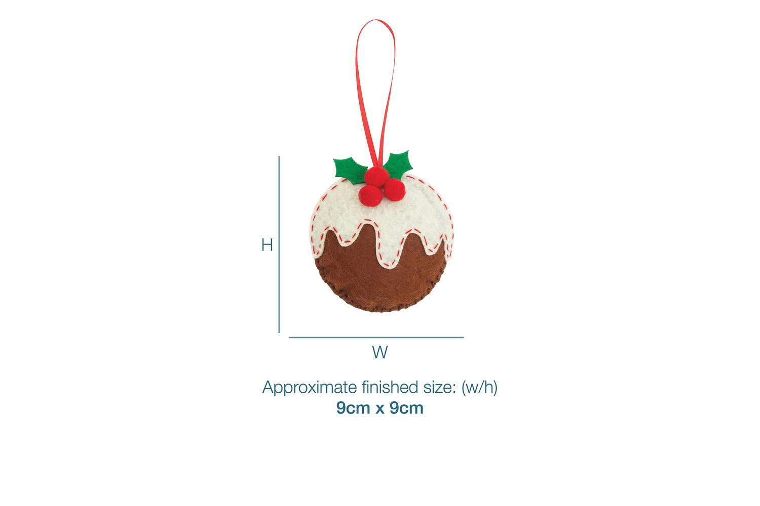 Trimits Gro-gck025 - Felt Kit Xmas Pud - Felt Decoration Kit-3