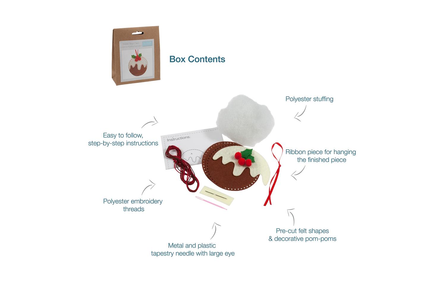 Trimits Gro-gck025 - Felt Kit Xmas Pud - Felt Decoration Kit-4