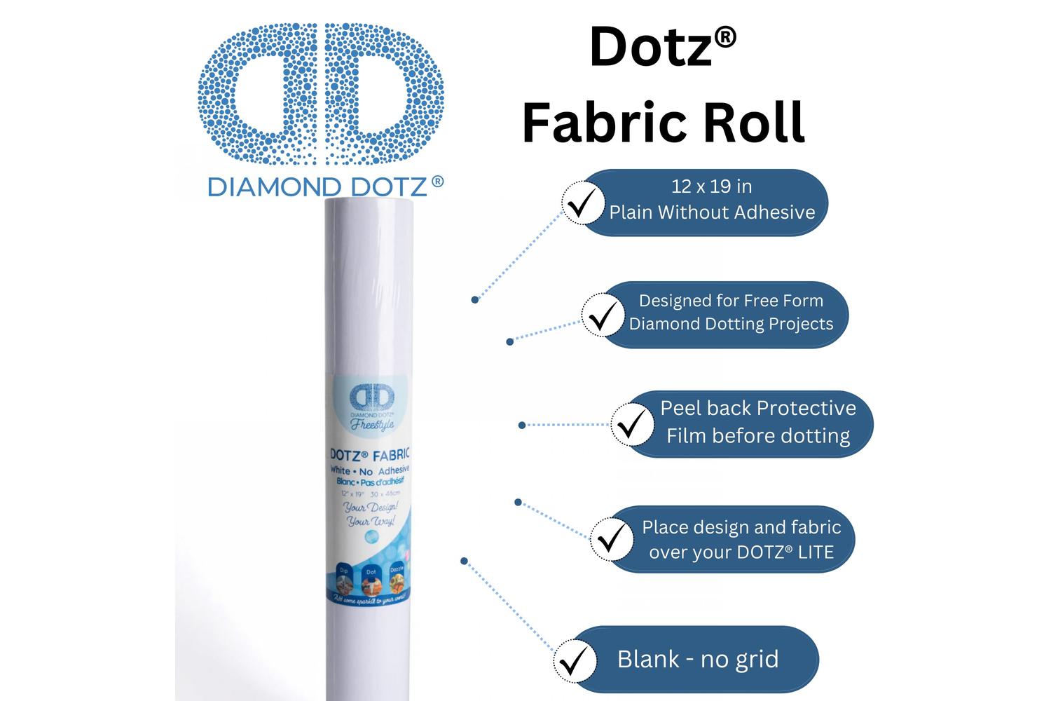 Diamond Dotz Gro-dda.070 - Fabric Roll Plain - Diamond Dotz-2