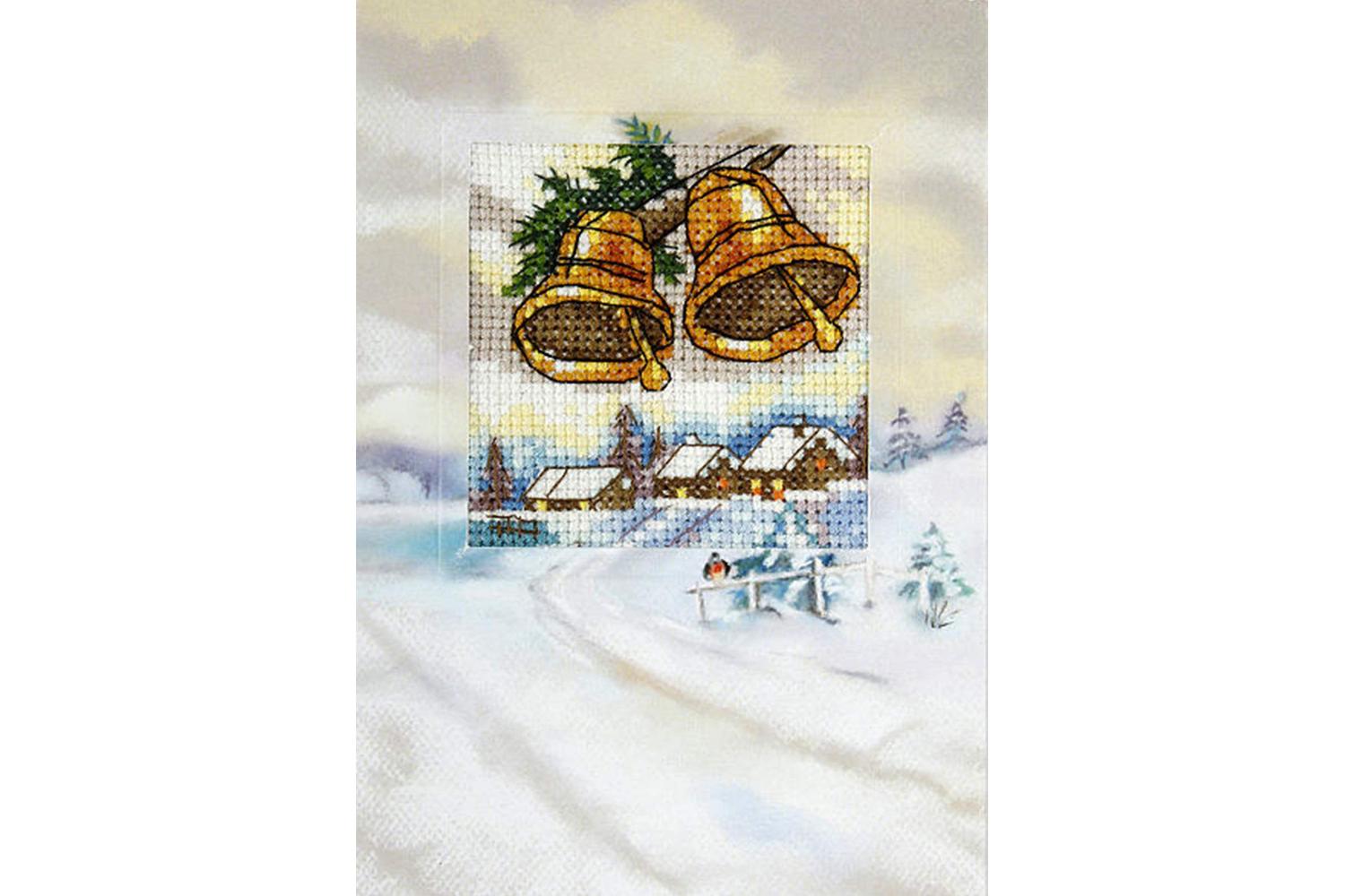 Orchidea Gro-orc.6263 - Gcard Xmas Bells - Counted Cross Sti