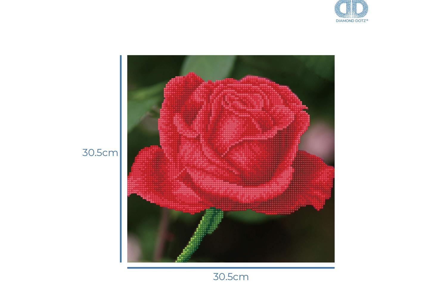 Diamond Dotz Gro-dd5.038 - Rose Bud - Diamond Painting Kit R-3