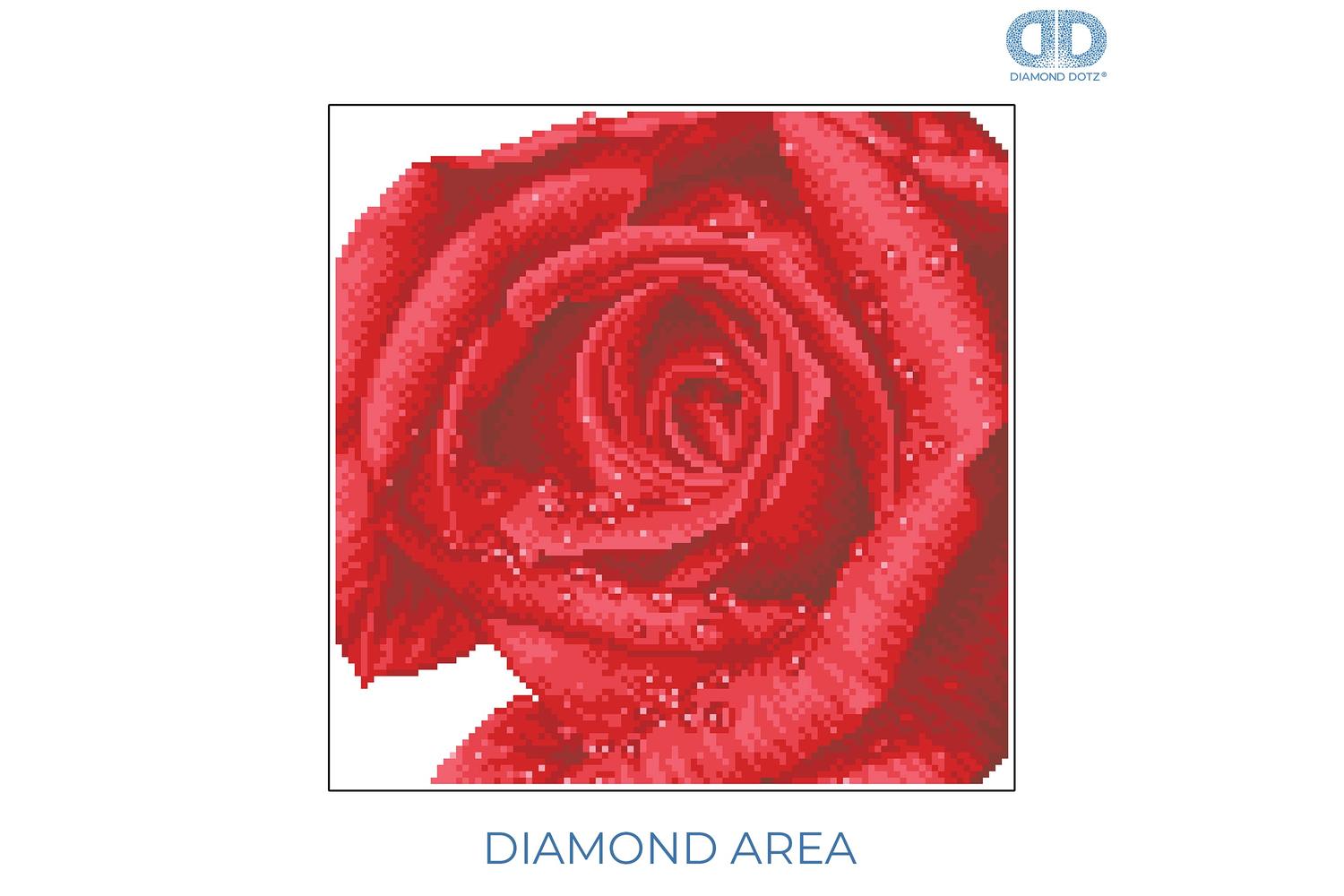 Diamond Dotz Gro-dd5.039 - Rose Dew - Diamond Painting Kit R-2