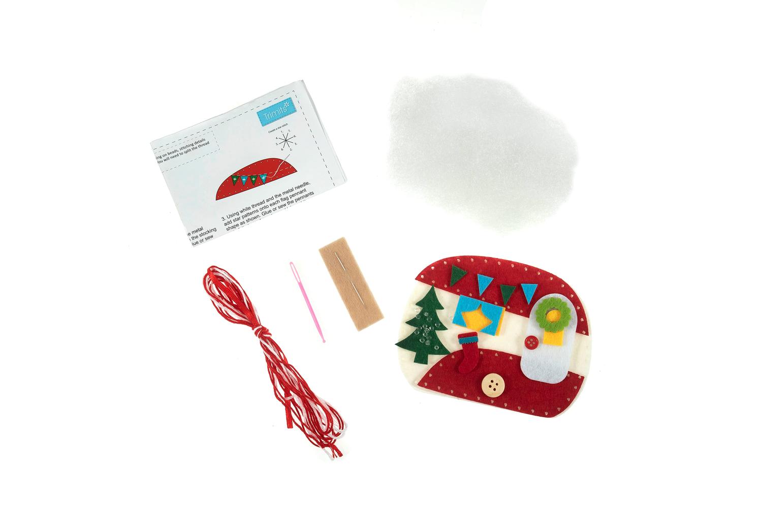 Trimits Gro-gck169 - Felt Dec Xmas Caravan - Felt Decoration-2
