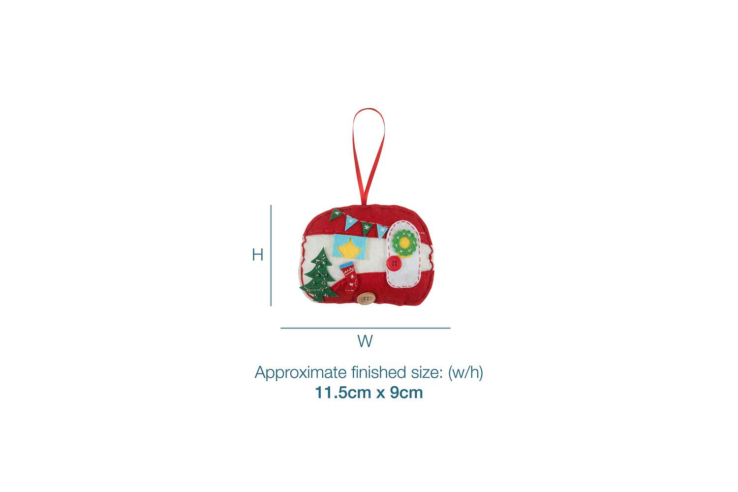 Trimits Gro-gck169 - Felt Dec Xmas Caravan - Felt Decoration-3