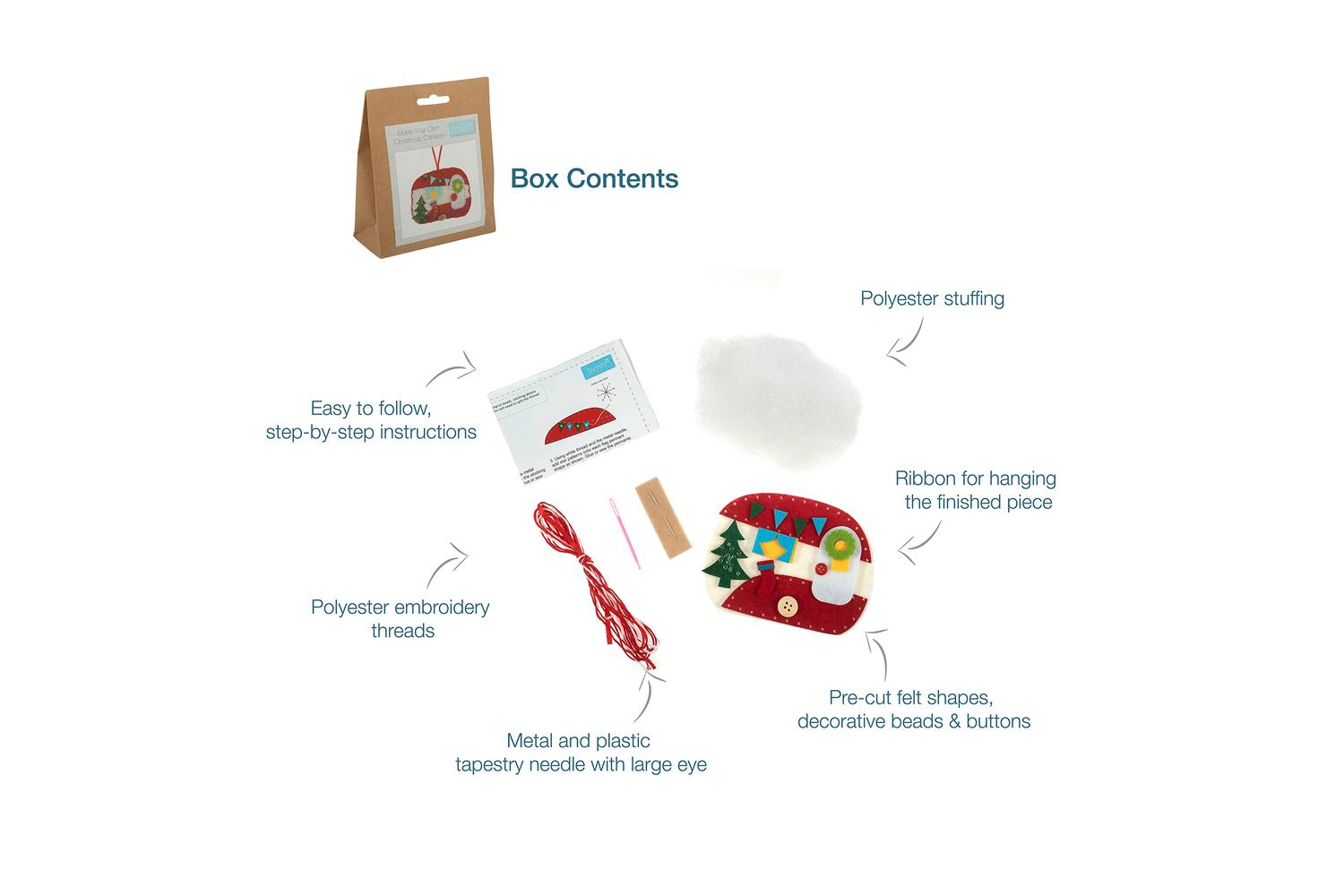 Trimits Gro-gck169 - Felt Dec Xmas Caravan - Felt Decoration-4
