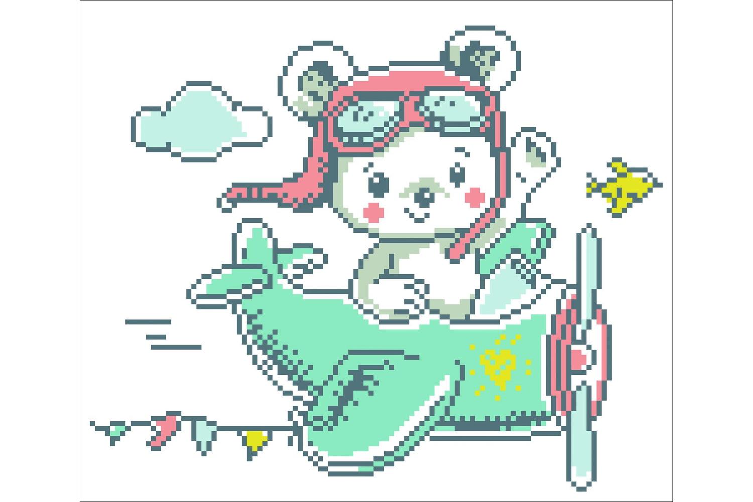 Diamond Dotz Gro-dd5.030 - Aero Bear - Diamond Painting Kit-3