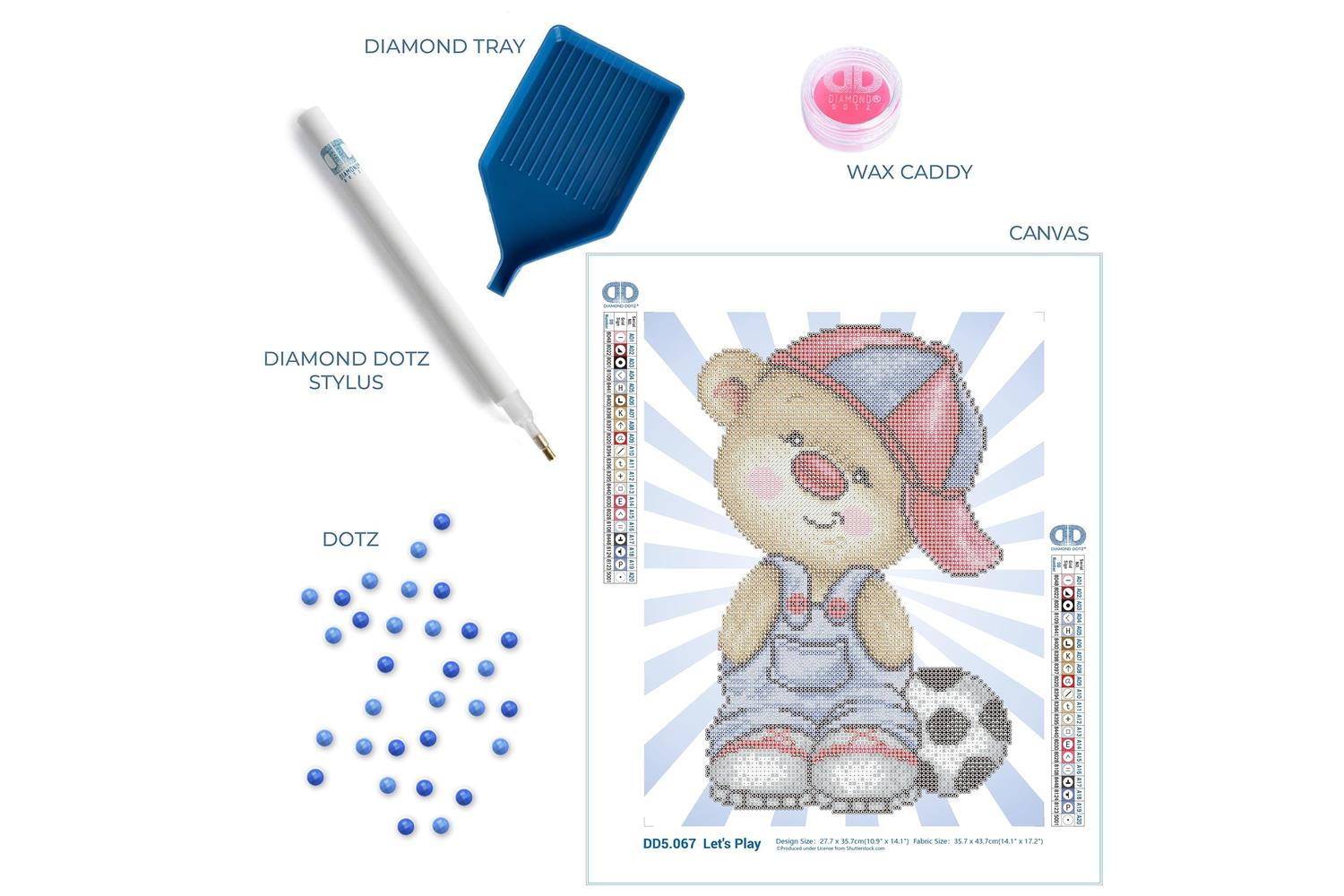 Diamond Dotz Gro-dd5.067 - Lets Play - Diamond Painting Kit-4