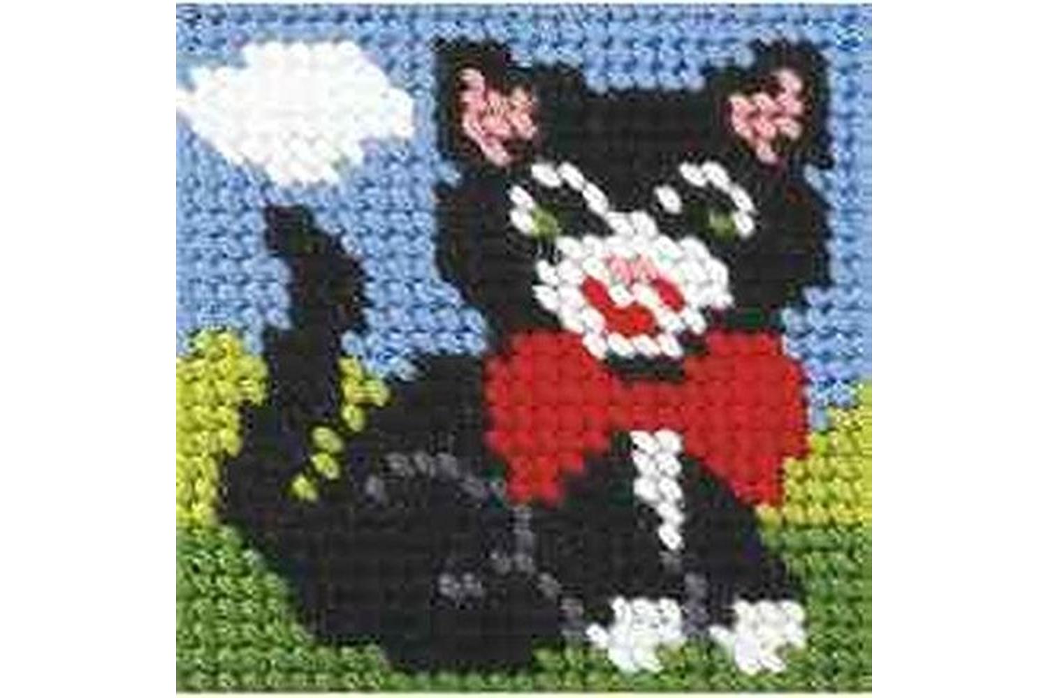 Orchidea Gro-orc.9632 - Emb Kit Kitten - Needlepoint Kit My