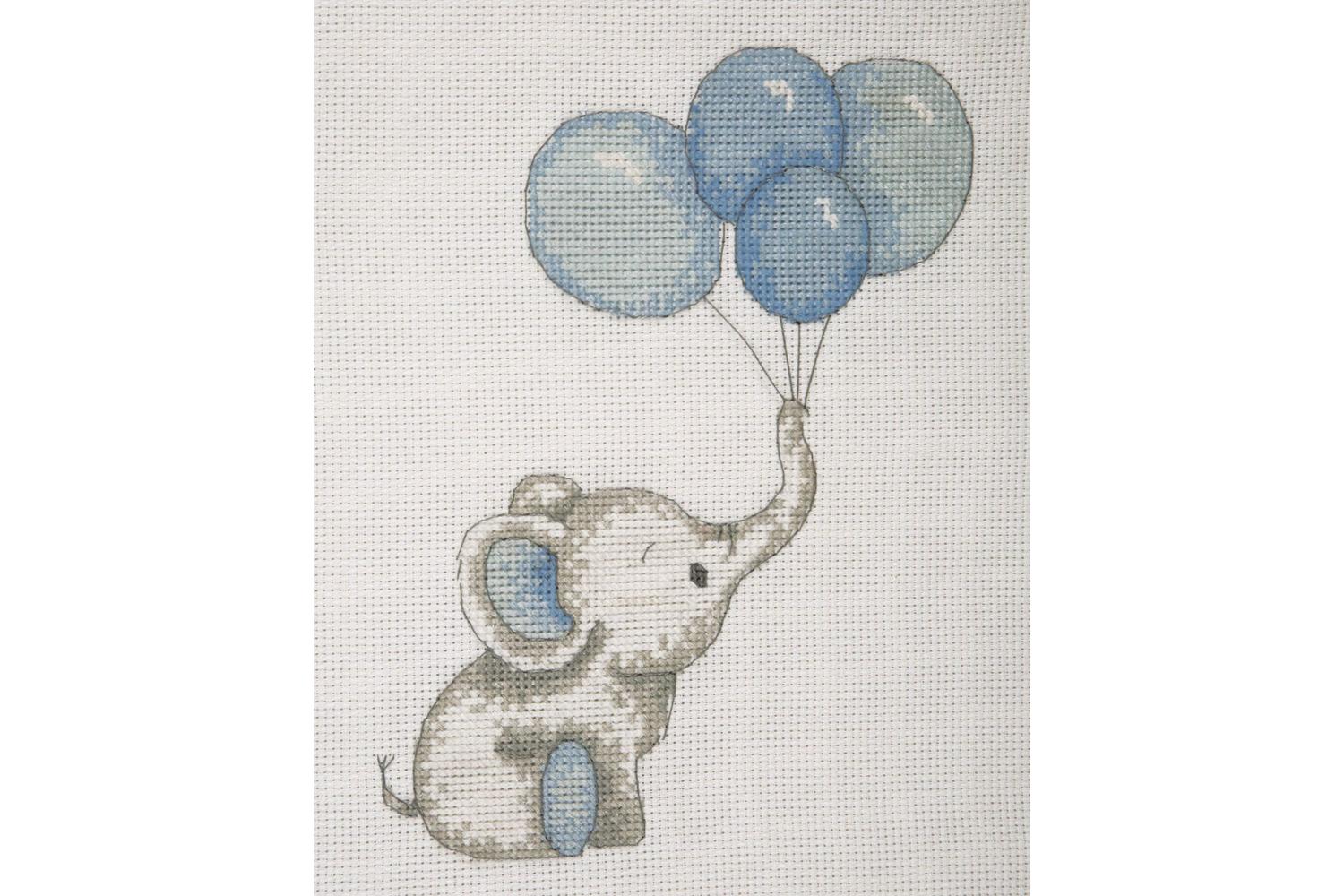 Anchor Gro-ak31 - Boy Balloons - Counted Cross Stitch Kit Ba-2