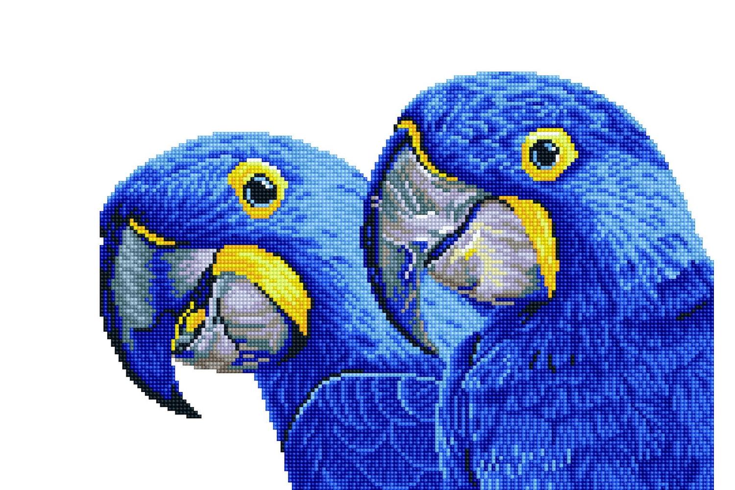 Diamond Dotz Gro-dd9.023 - Blue Hyacinth Macaws - Diamond Pa-4
