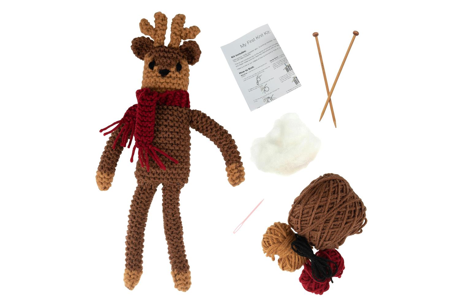 Trimits Gro-gck220 - Knit Kit Reindeer - Knitting Kit Reinde