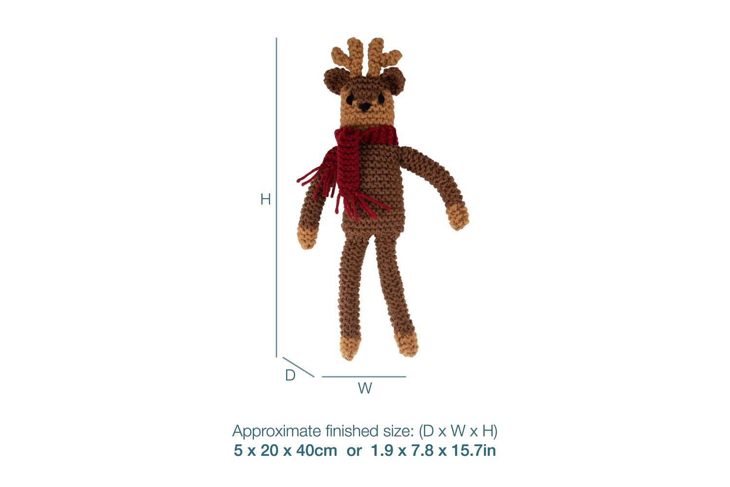 Trimits Gro-gck220 - Knit Kit Reindeer - Knitting Kit Reinde-4
