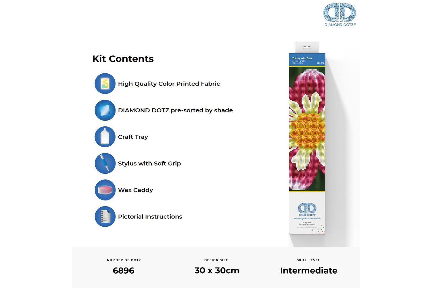 Diamond Dotz Gro-dd5.040 - Daisy A Day - Diamond Painting Ki-4