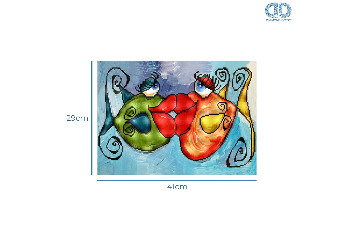 Diamond Dotz Gro-dd7.032 - Fishy Kissy - Diamond Painting Ki-3