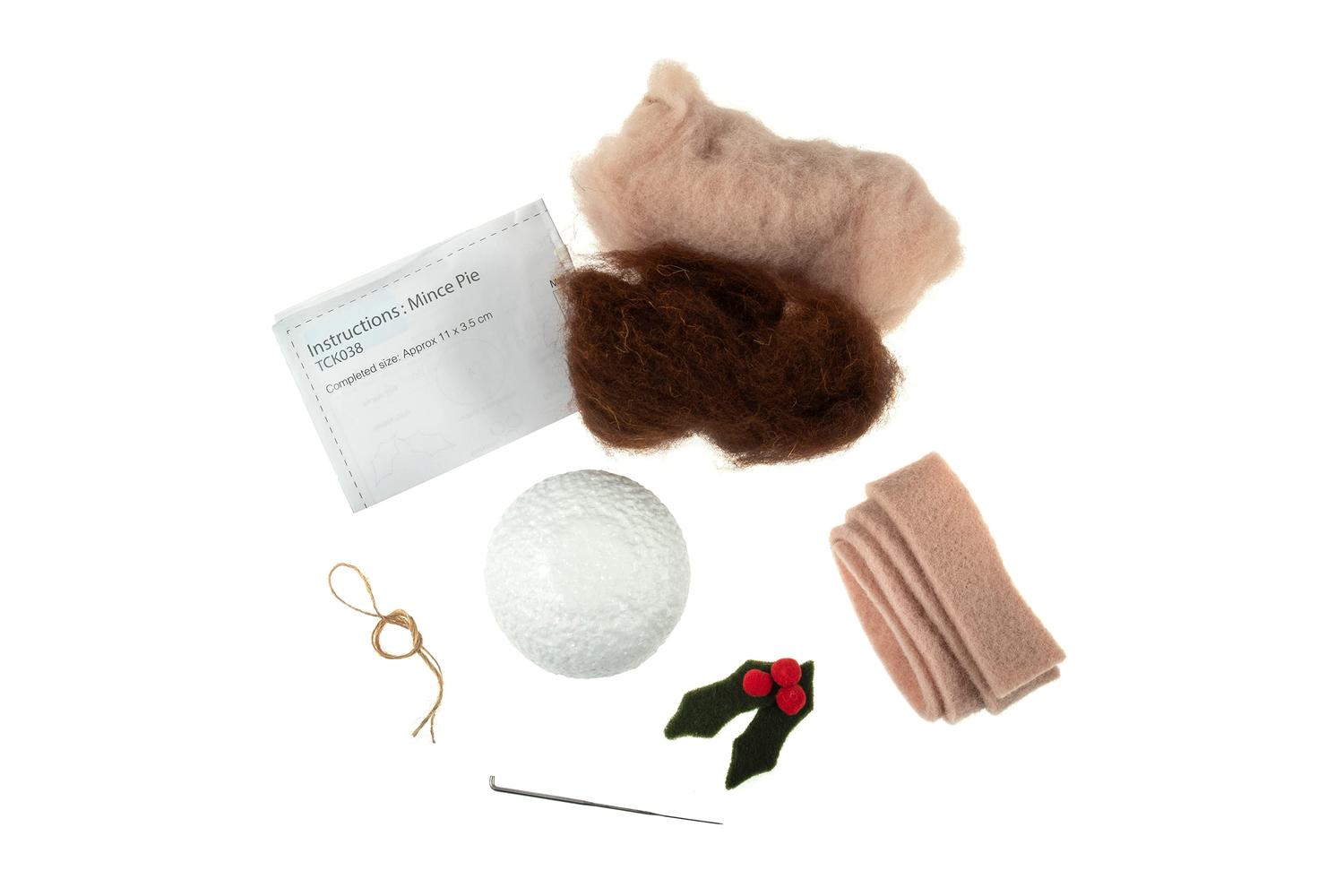 Trimits Gro-tck038 - Nfelting Mince Pie - Needle Felting Kit-2