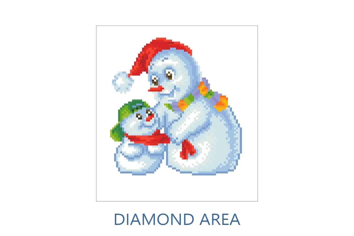 Diamond Dotz Gro-dd3.014 - Snow Family - Diamond Painting Ki-2