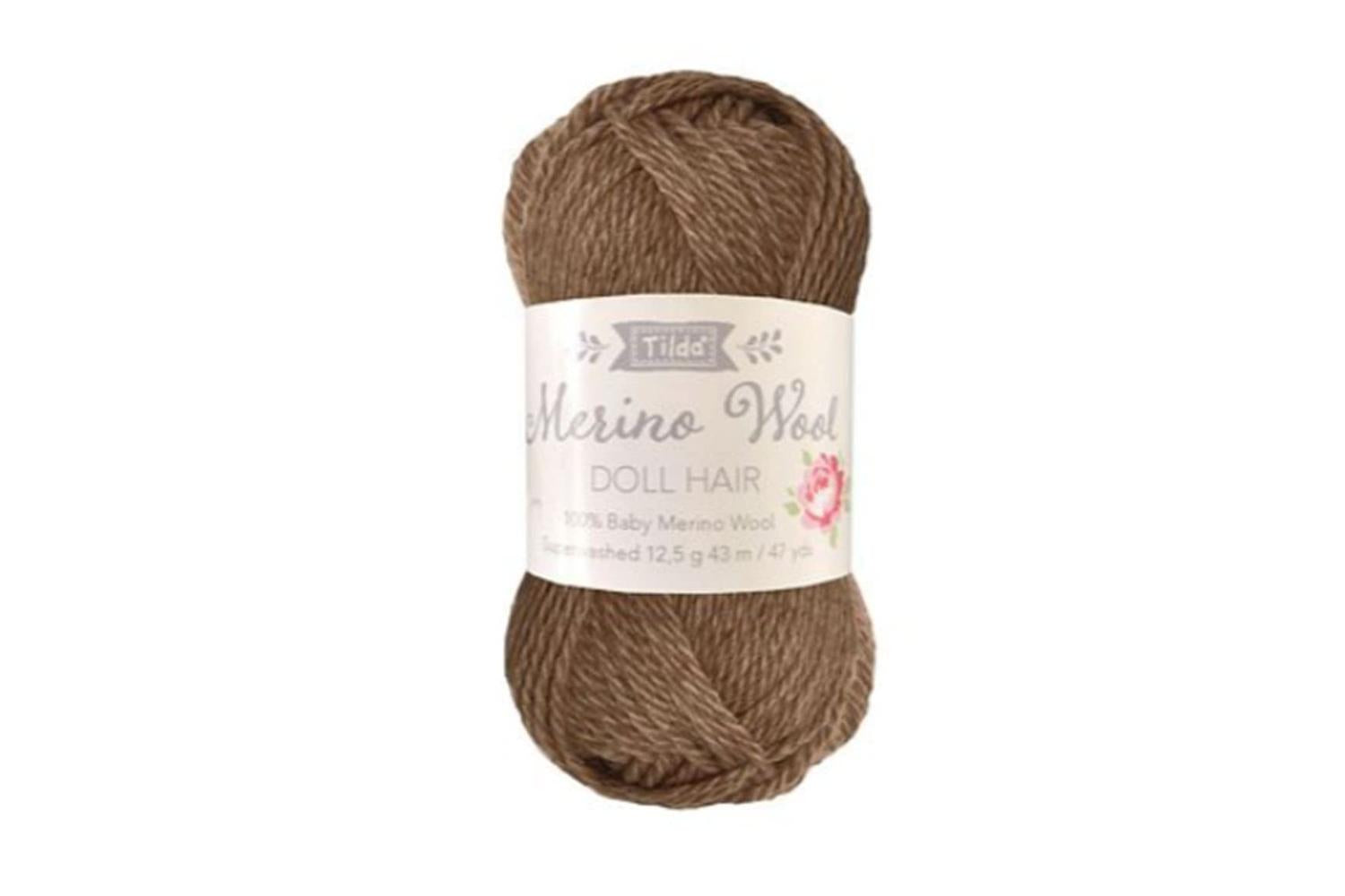 Tilda Gro-td140054 - Doll Hair Brown - Yarn For Doll Hair Br