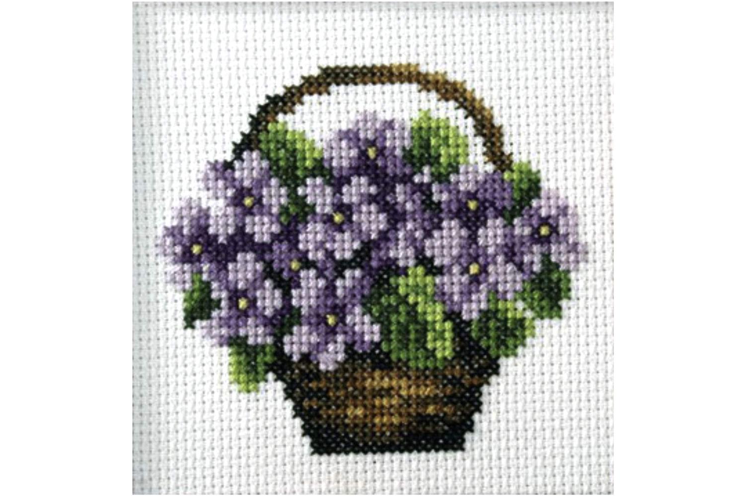 Orchidea Gro-orc.7590 - Violets - Cross Stitch Kit Violets -