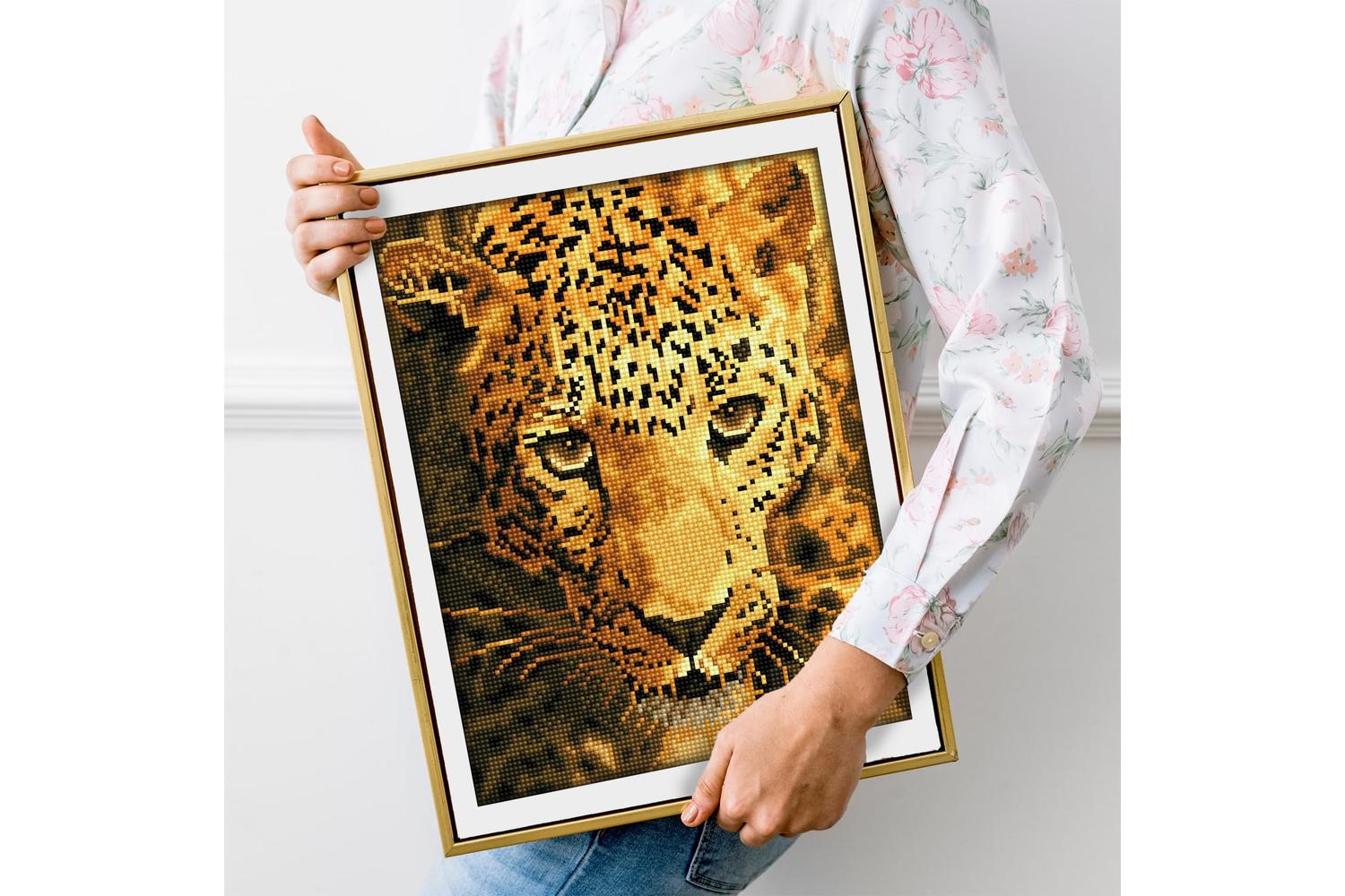 Diamond Dotz Gro-dd6.005 - Jaguar Prowl - Diamond Painting K-3
