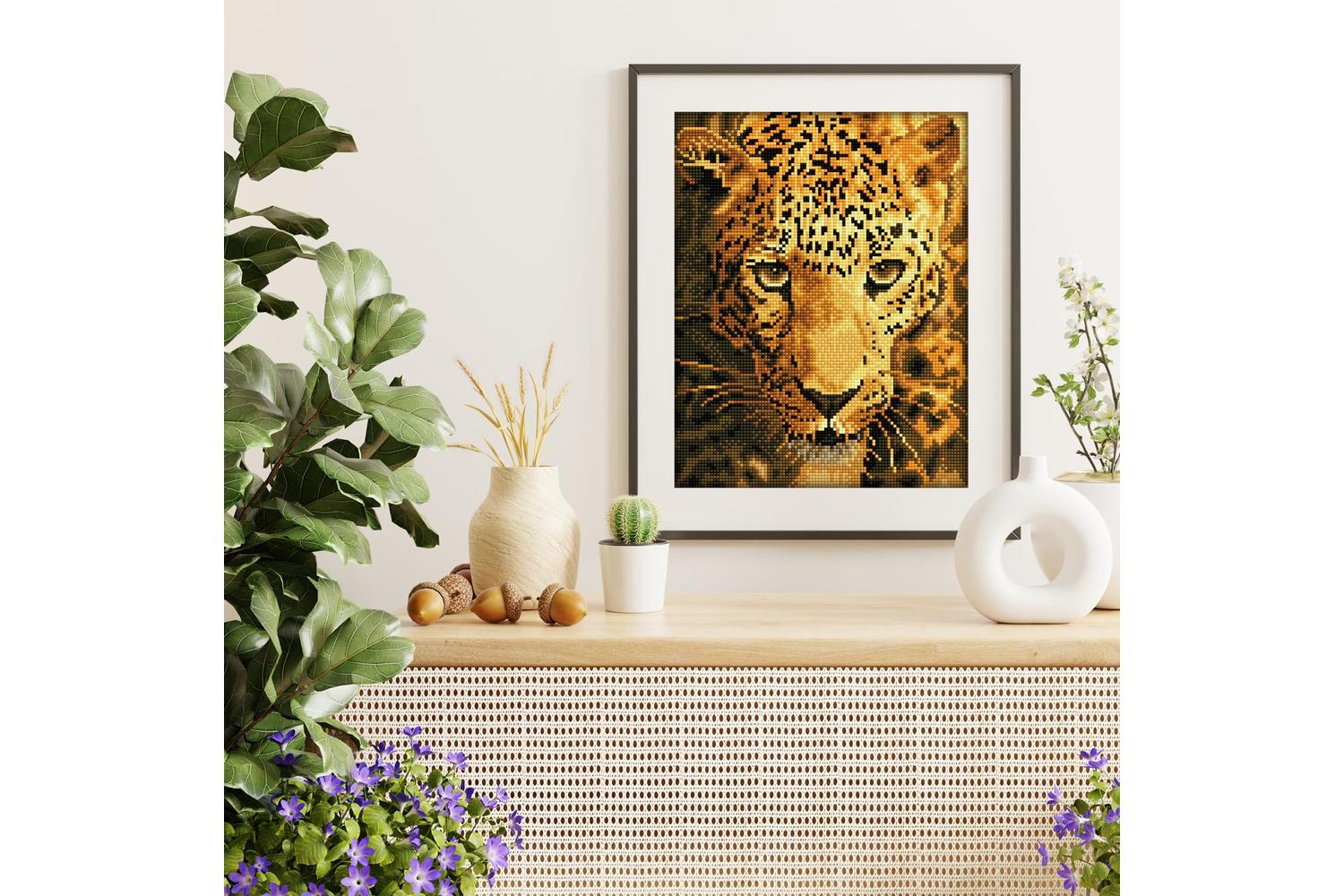Diamond Dotz Gro-dd6.005 - Jaguar Prowl - Diamond Painting K-4