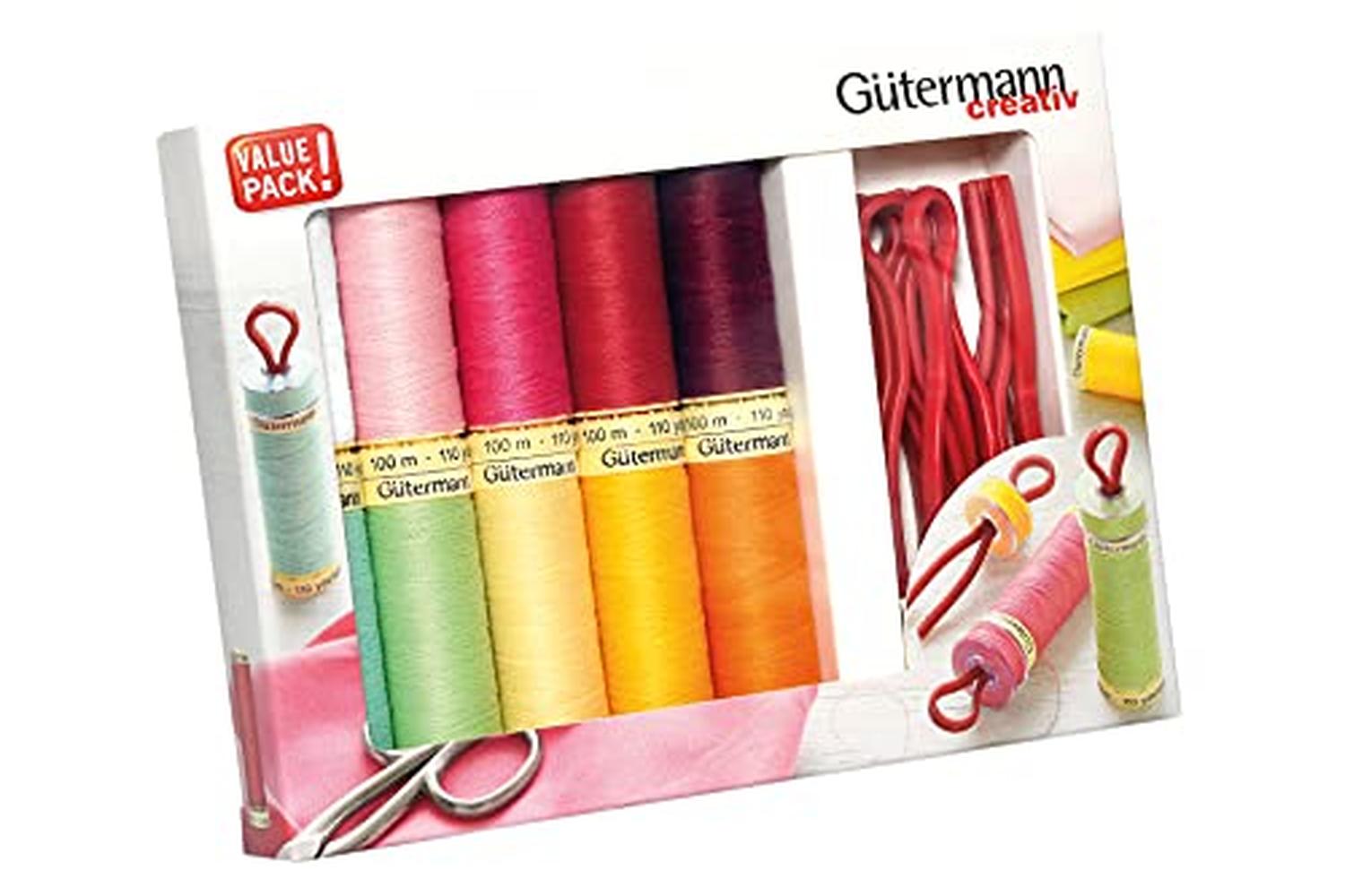 Gutermann Gro-734565 - Tset Sa 10x100m Bclip - Thread Set Se