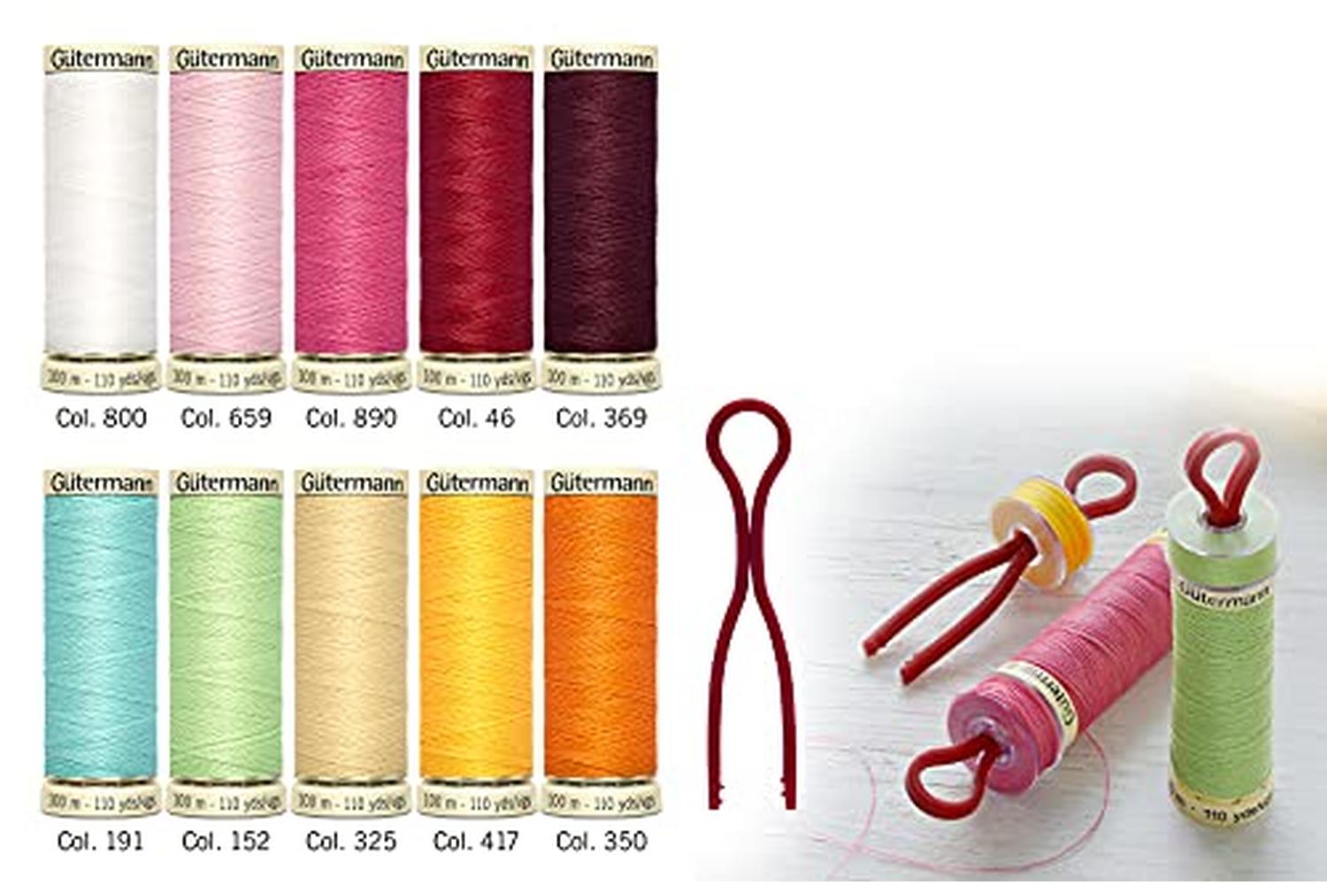 Gutermann Gro-734565 - Tset Sa 10x100m Bclip - Thread Set Se-4