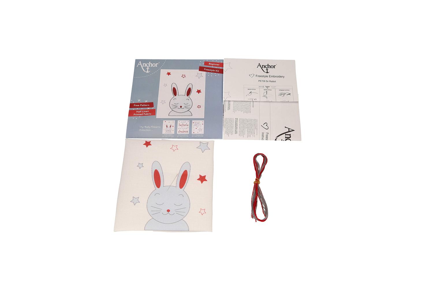 Anchor Gro-pe709 - Bunny - Embroidery Kit Baby Sets Bunny --4