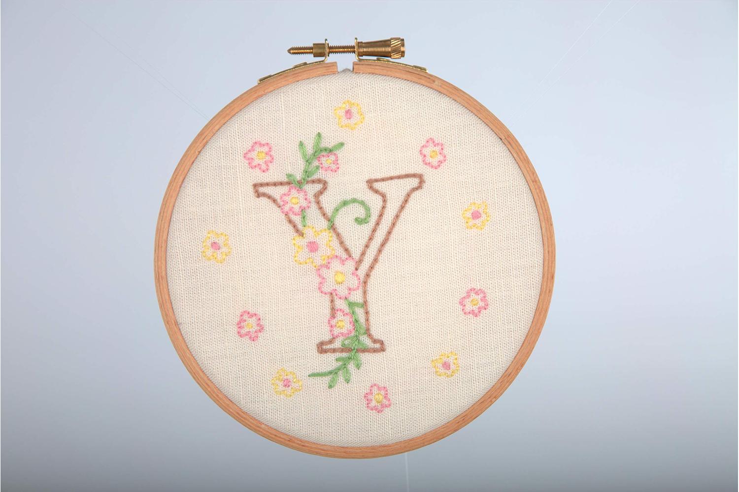 Anchor Gro-ahp111 - Baby Letters - Embroidery Kit With Hoop-2