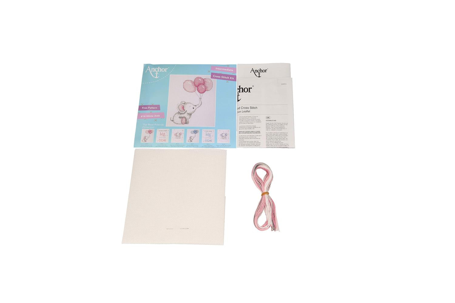 Anchor Gro-ak30 - Girl Balloons - Counted Cross Stitch Kit B-4