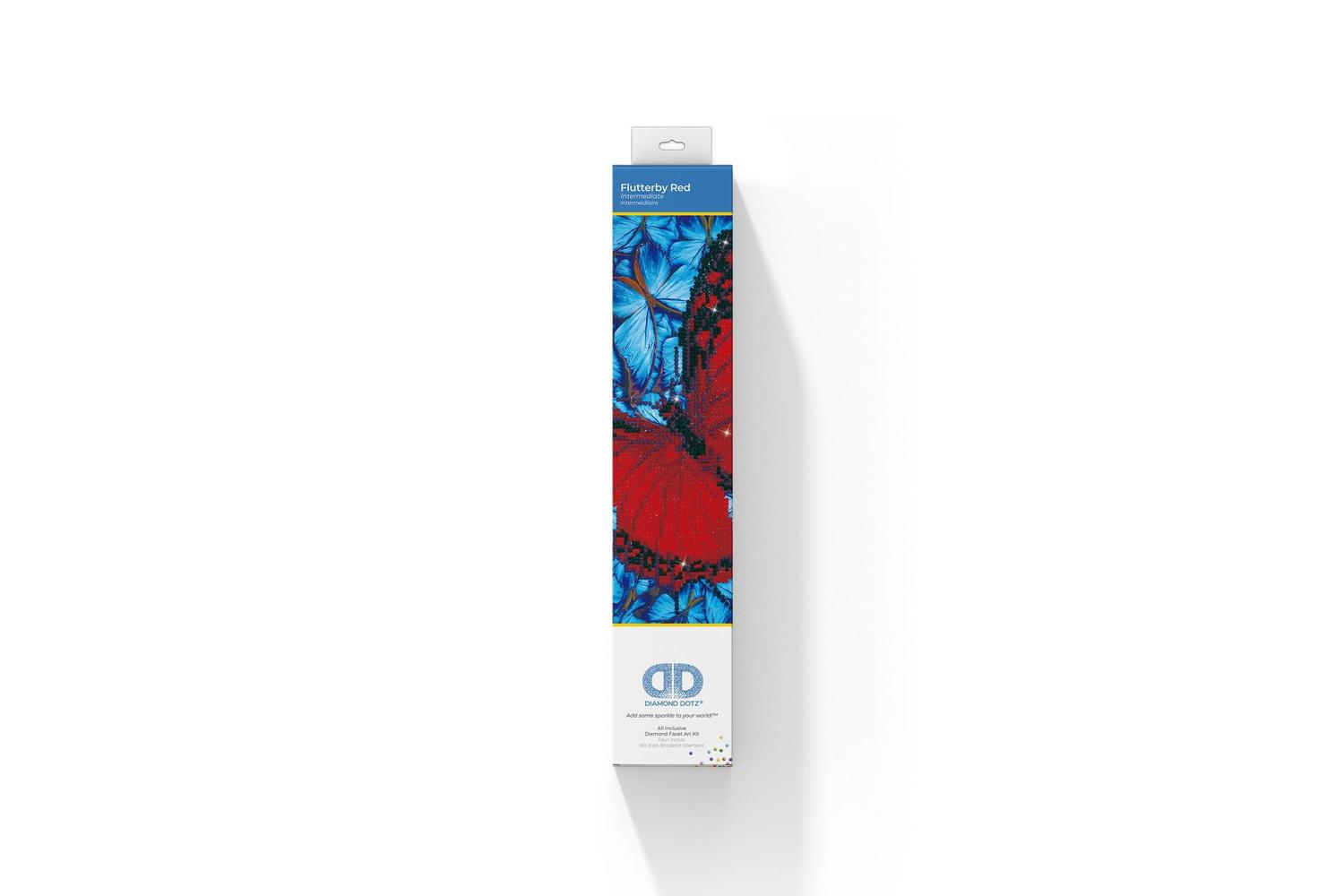 Diamond Dotz Gro-dd5.020 - Flutterby Red - Diamond Painting-2