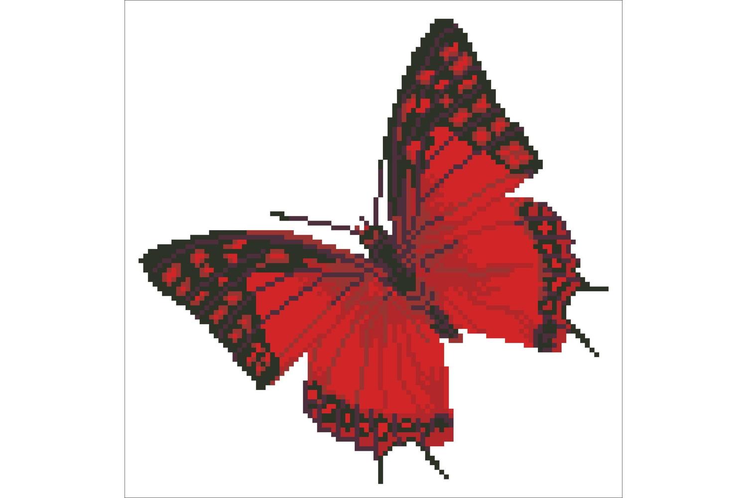 Diamond Dotz Gro-dd5.020 - Flutterby Red - Diamond Painting-3