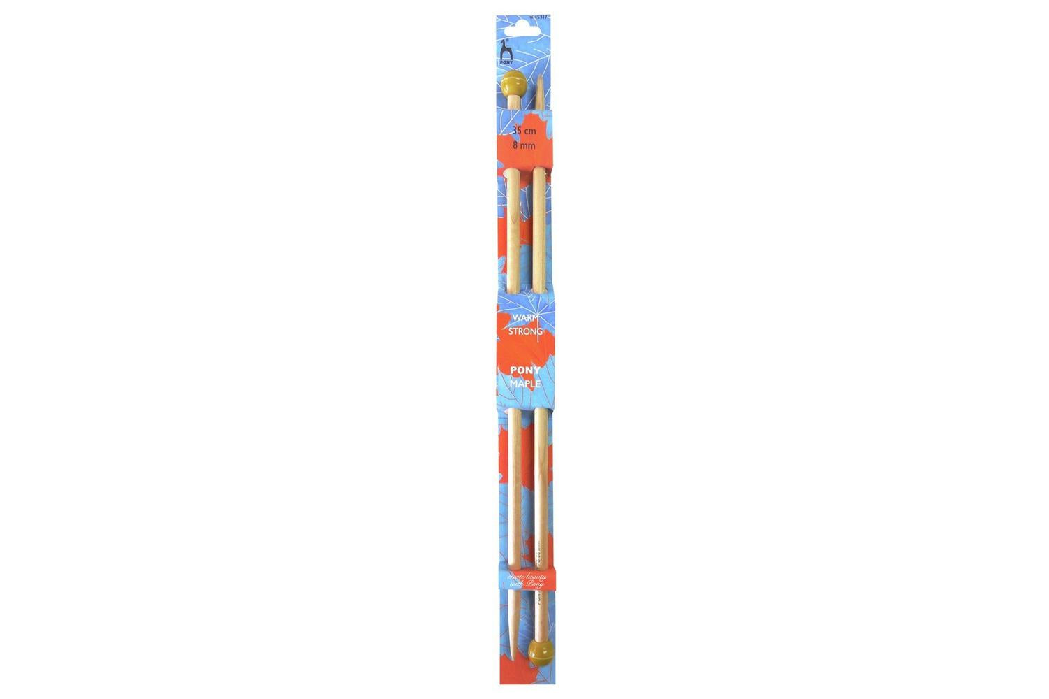 Pony Gro-p45317 - Maple Kp 35cmx800 - Knitting Pins Single-e