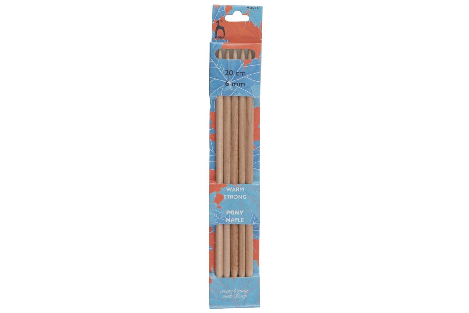 Pony Gro-p30213 - Maple De Kp 20cmx600 - Knitting Pins Doubl