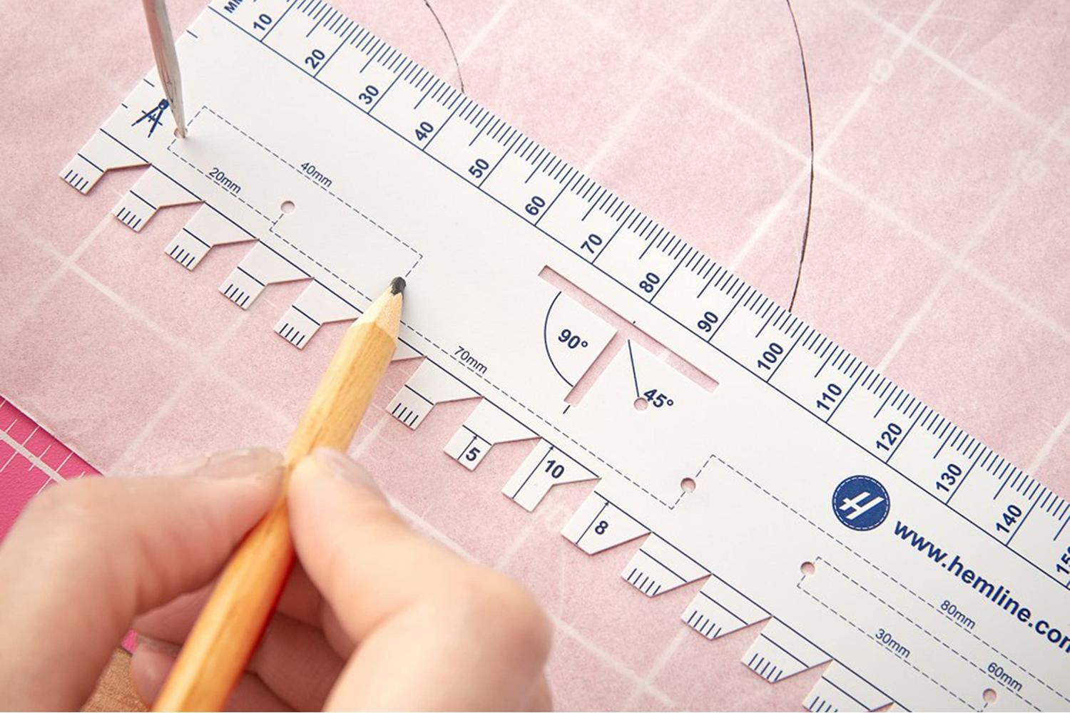 Hemline Gro-h268 - Hl Sruler 21x45cm - Sewing Gauge 21 X 45c-3