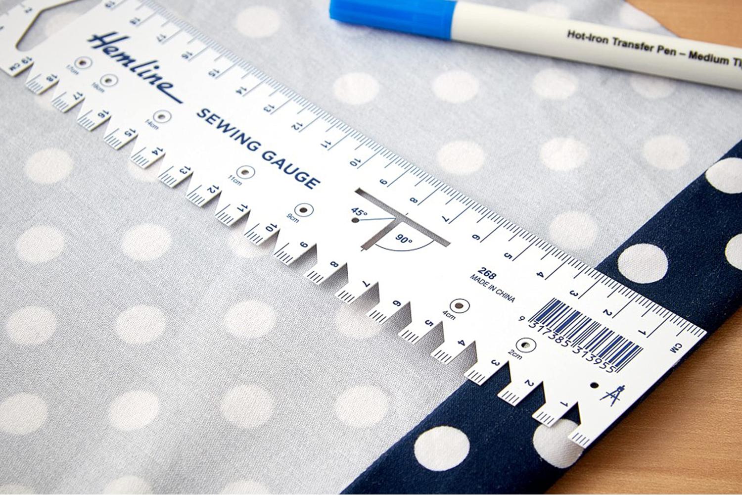 Hemline Gro-h268 - Hl Sruler 21x45cm - Sewing Gauge 21 X 45c-4