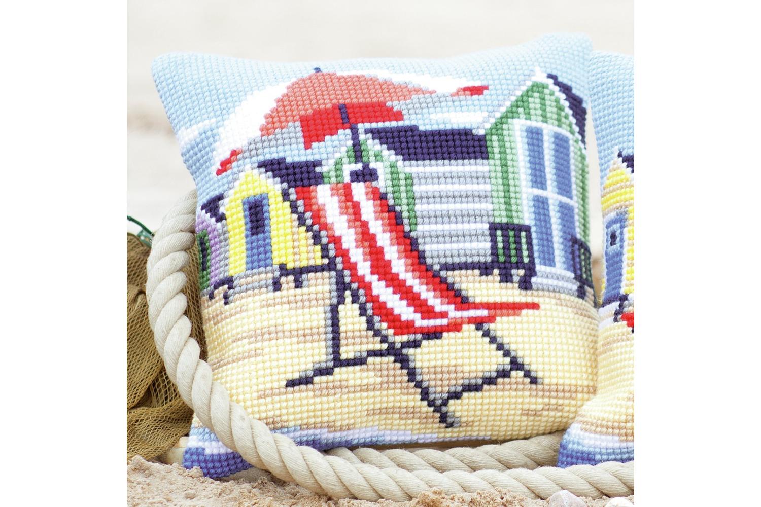 Vervaco Gro-pn-0145641 - Cushion Beach Chair - Cross Stitch-3
