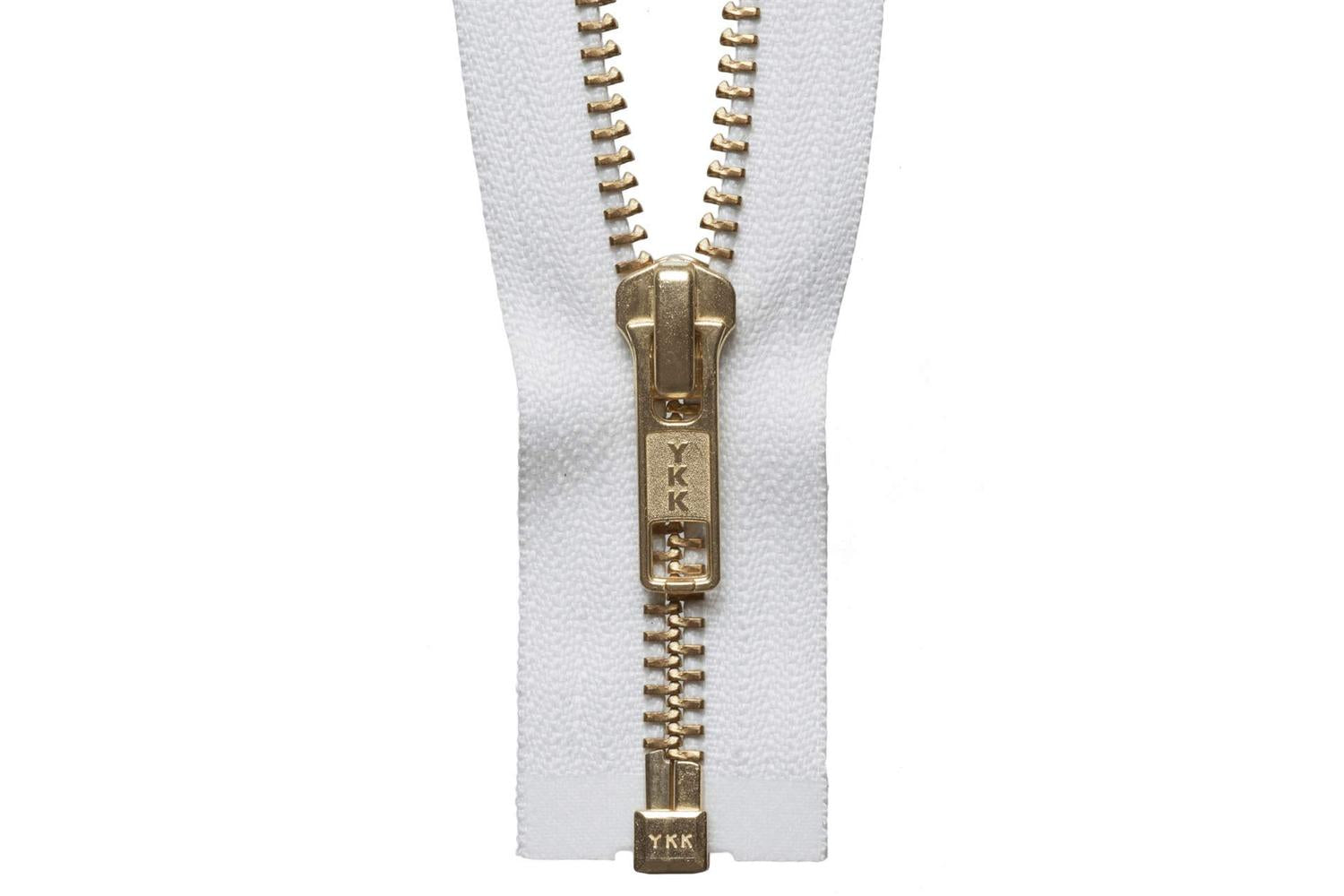 Ykk Gro-y2061\501 - Brass Oend Zip 61cm - Brass Metal Open E