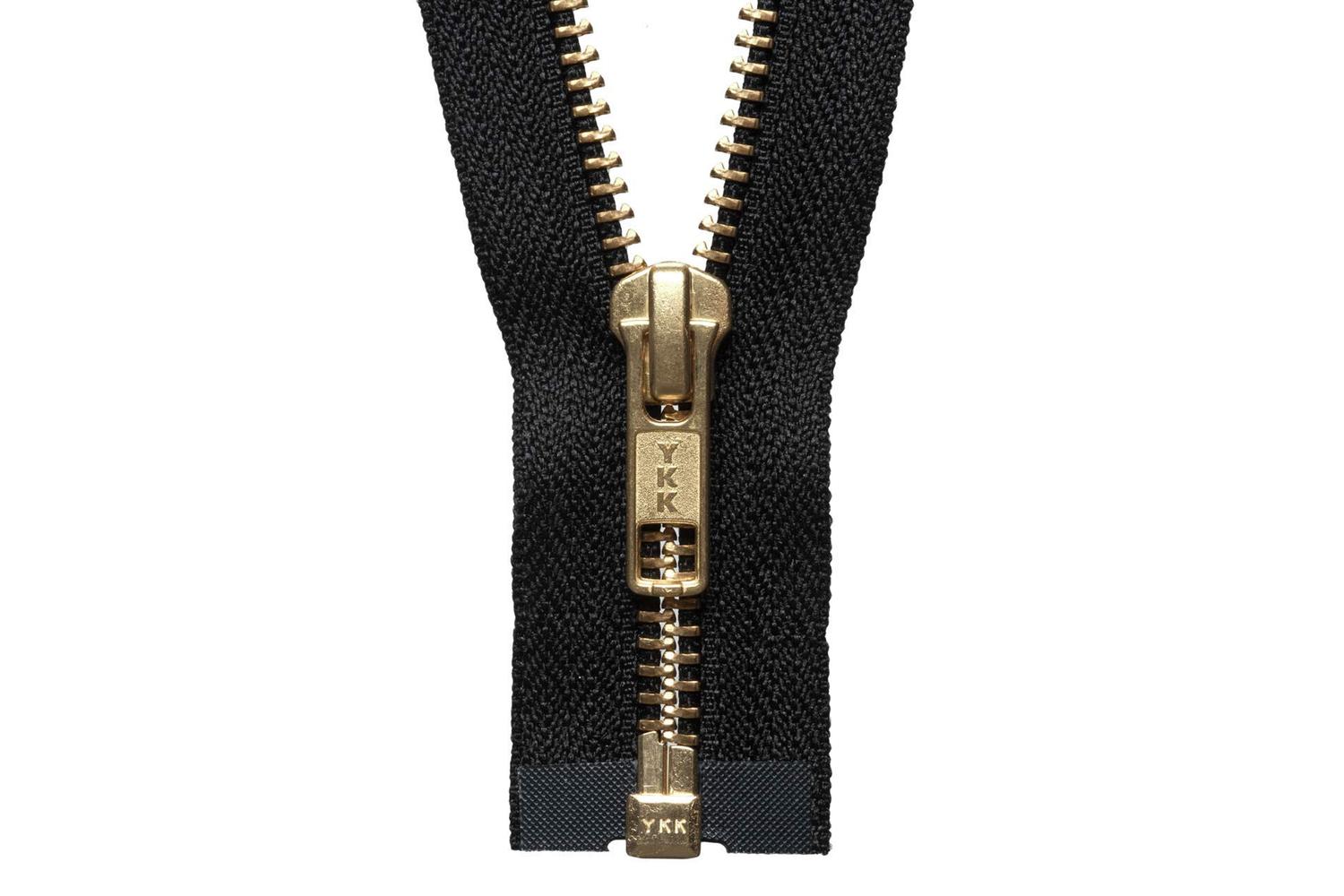 Ykk Gro-y2066\580 - Brass Oend Zip 66cm - Brass Metal Open E