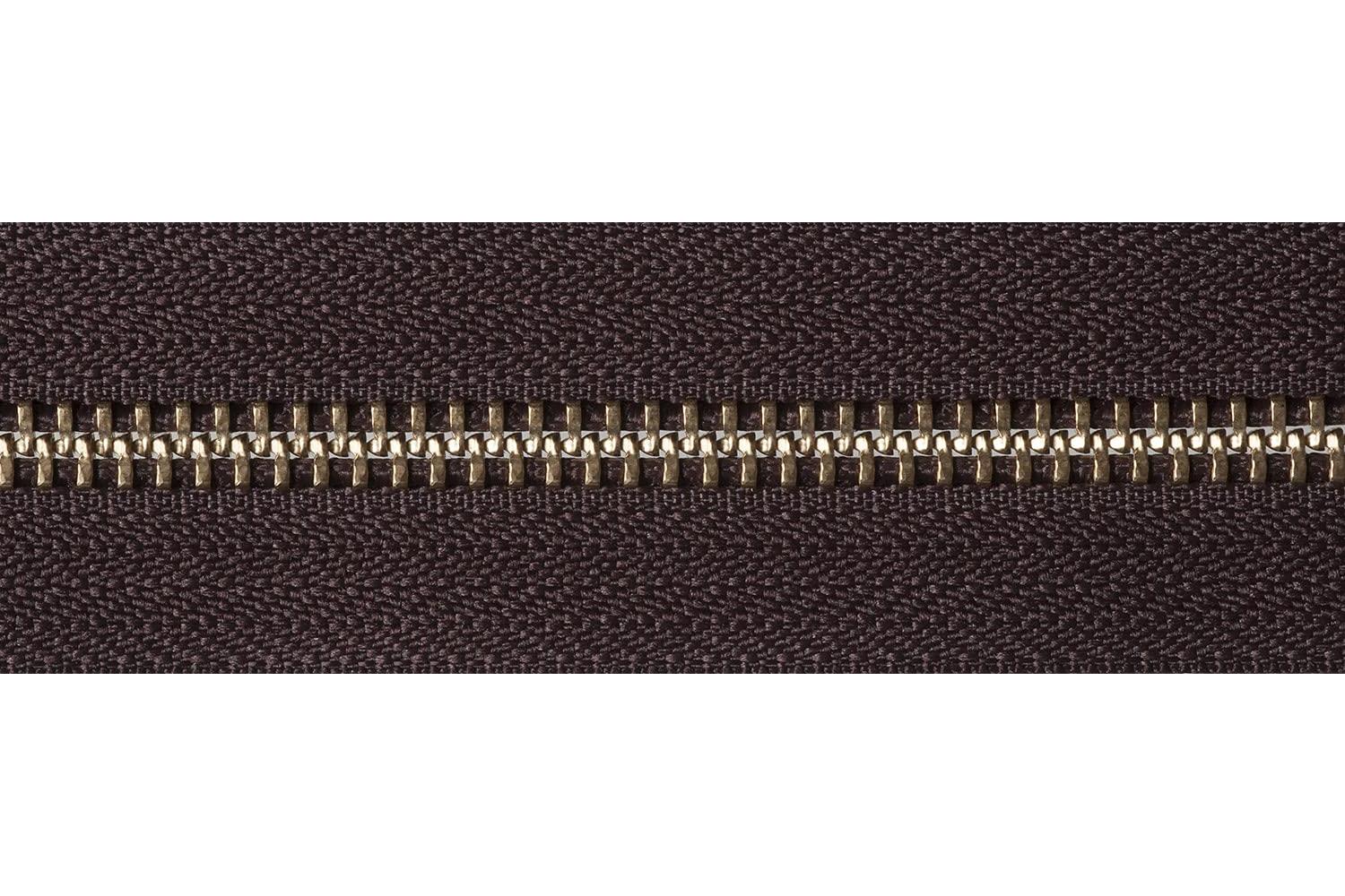 Ykk Gro-y2071\570 - Brass Oend Zip 71cm - Brass Metal Open E-2